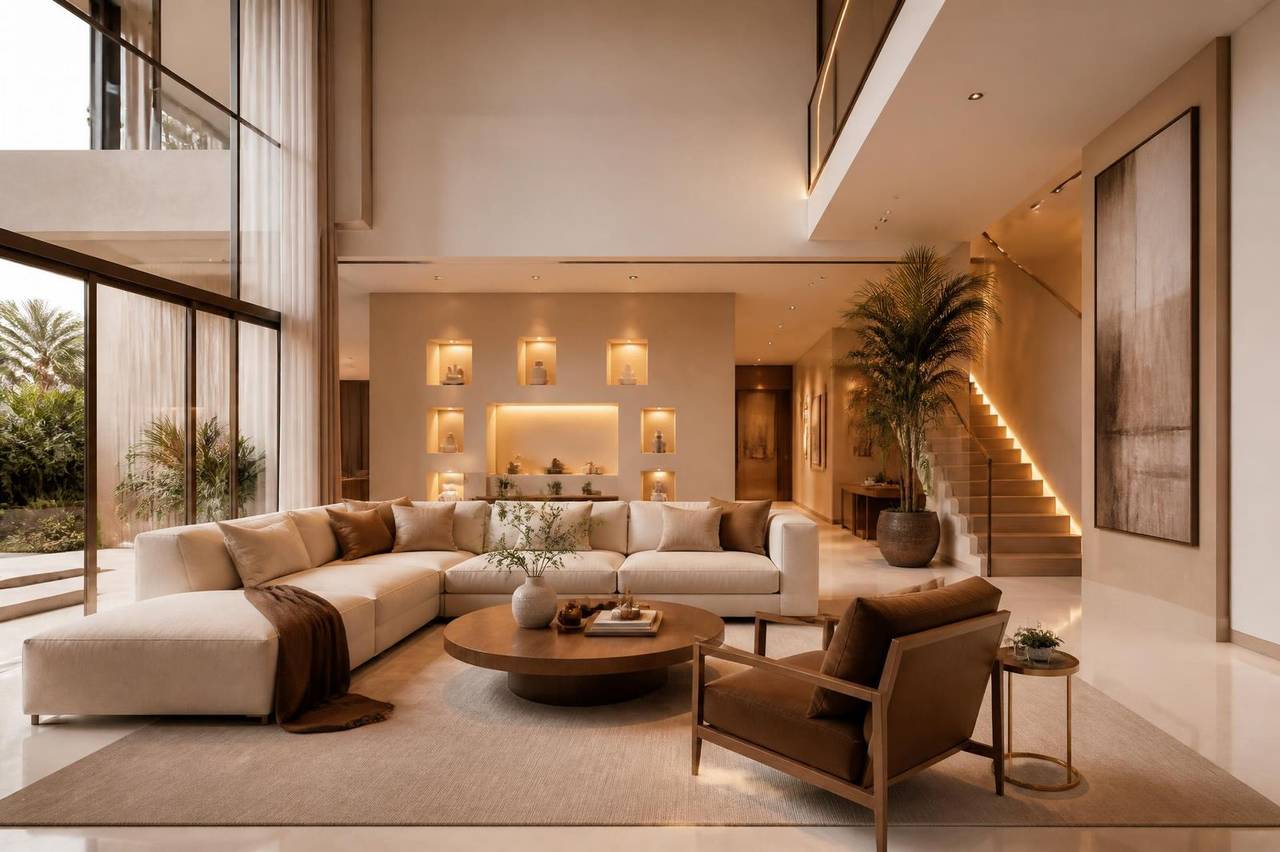 Luxury living room interior by Elite Nest