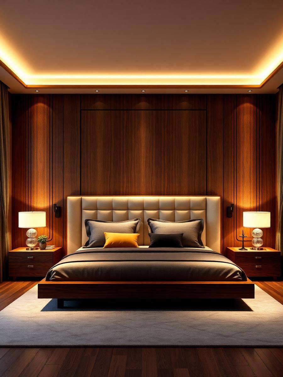 Rendered bedroom visualization